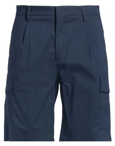 K-way Man Shorts & Bermuda Shorts Midnight Blue Size 36 Cotton, Polyamide, Elastane In Black