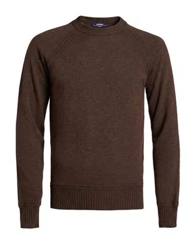 K-way Man Sweater Chocolate Brown Size Xl Polyamide, Wool, Viscose, Cashmere