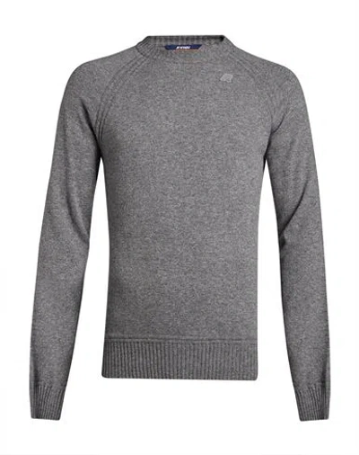 K-way Man Sweater Grey Size Xxl Polyamide, Wool, Viscose, Cashmere In Gray