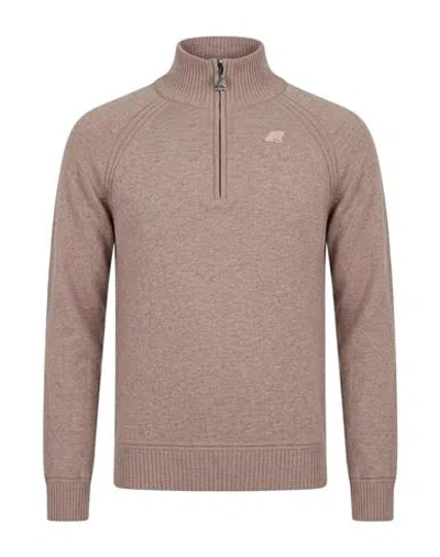 K-way Man Sweater Taupe Size Xl Polyamide, Wool, Viscose, Cashmere In Pink