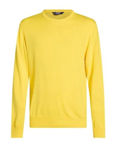 K-way Man Sweater Yellow Size Xl Cotton