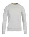 K-way Man Sweatshirt Light Grey Size M Cotton, Polyamide In Grey