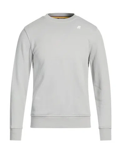 K-way Man Sweatshirt Light Grey Size M Cotton, Polyamide