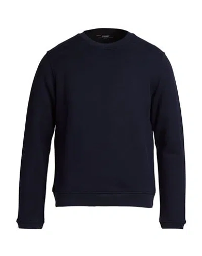 K-way Man Sweatshirt Midnight Blue Size M Cotton, Cashmere