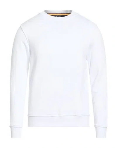 K-way Man Sweatshirt White Size S Cotton, Polyamide