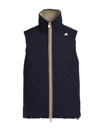 K-way Man Vest Navy Size Xxl Polyester In Blue