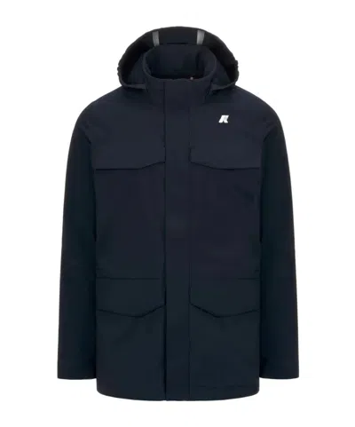 K-way Manphy Bonded Jacket In Blue