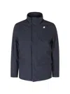 K-way Manuene Multi-pocket Jacket In Blue