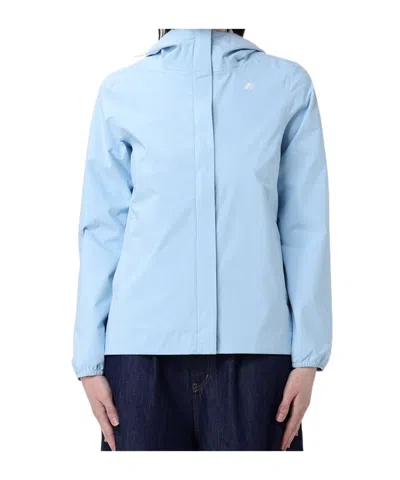 K-way Marguerite Stretch Dot Jacket In Blue