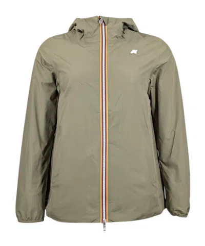 K-way Marguerite Stretch Jacket In Brown