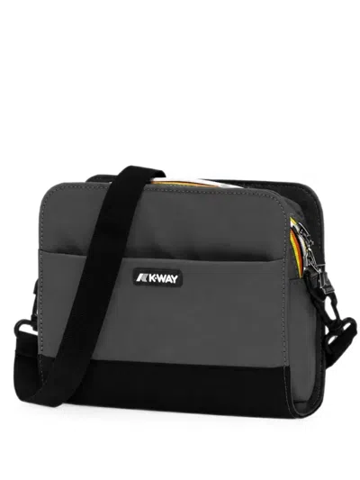 K-way Marybell Clutch Mit Logo-patch In Grau