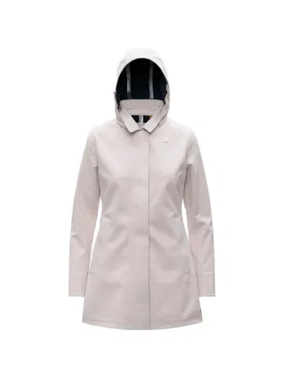 K-way Mathy Bonded Hooded Jacket In Pink