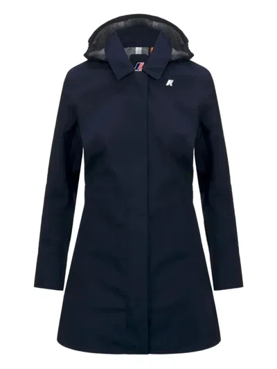 K-way Giubbino Mathy Bonded Jersey Blu In Blue