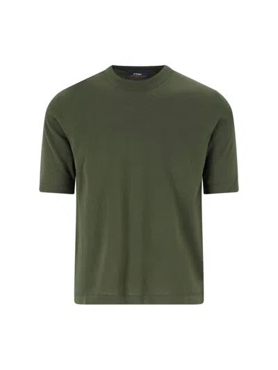 K-way Men's 100% Cotton Sweat Sweater In Green