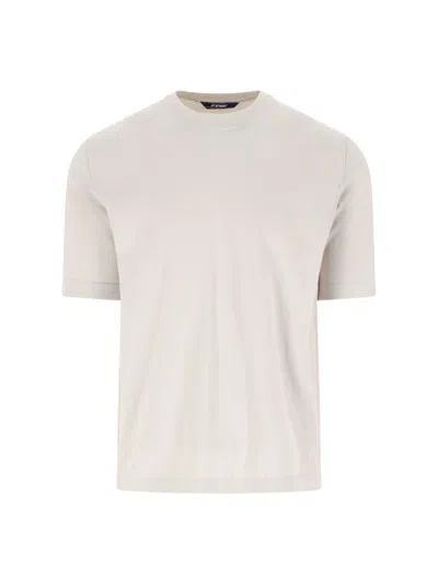 K-way Men's 100% Cotton Sweatshirt In Beige