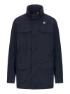 K-way Man Jacket Midnight Blue Size Xxl Recycled Polyamide In Blue