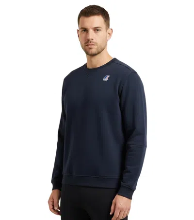K-way Navy Blue Logo Sweatshirt