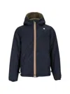 K-way Jack St Warm Double Corto Short Padded Jacket In Green