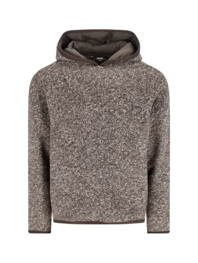 K-way Men's Wool-blend Sweatshirt Sweater In Brown