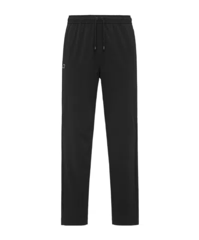 K-way Merager Travel Drawstring Trousers In Black