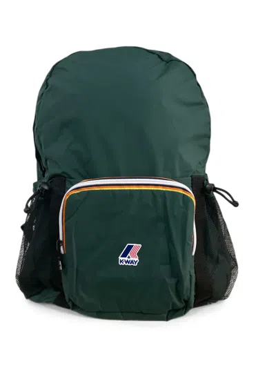 K-way Michelet Logo-print Zip-around Backpack In Green