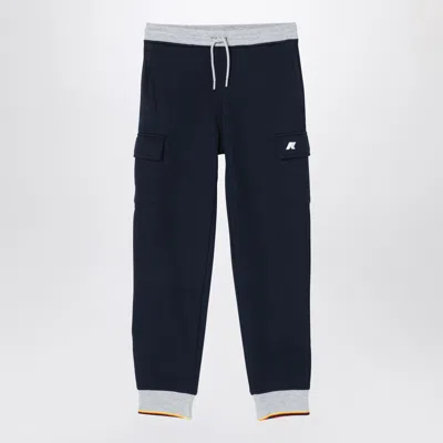 K-way Mick Stripes Blue Jogging Trousers In Multi