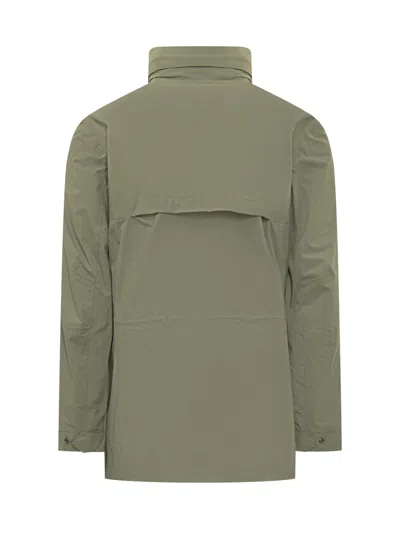 K-way Mini Painter Short Jacket In Green Lichen