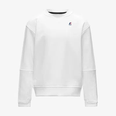 K-way Mini Premium Cozy Sweatshirt In White