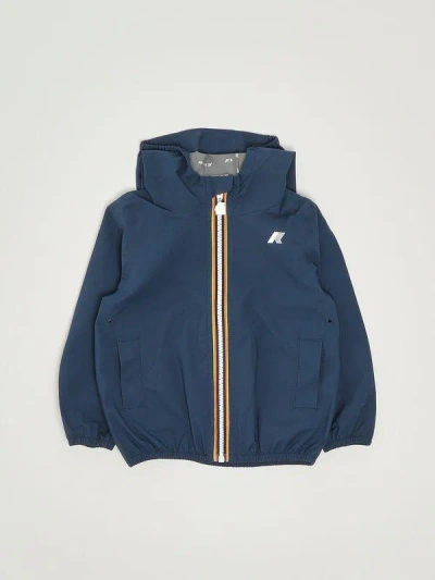 K-way Mini Stretch Dot Jacket In Blue Insignia