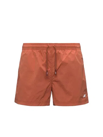 K-way Mini Swim Bag In Brown