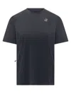 K-way Mini T-shirt With Logo Cut In Blue Depth