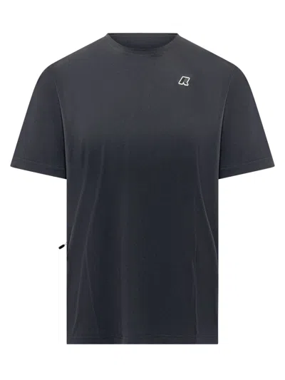 K-way Mini T-shirt With Logo Cut In Blue Depth