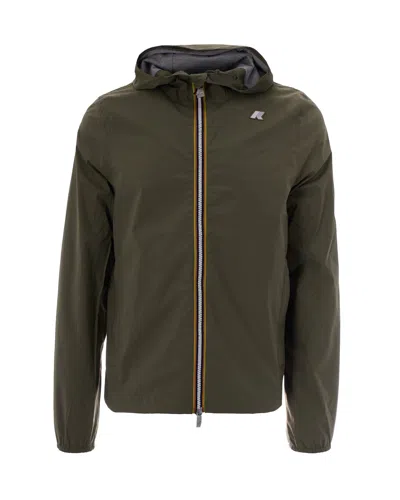 K-way Mini Waterproof Coat For Men In Green Lichen