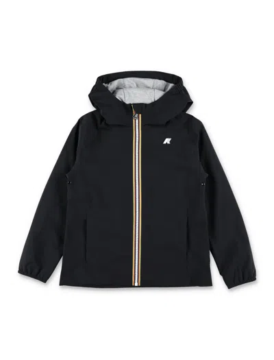 K-way Mini Waterproof Jacket For Boys In Black