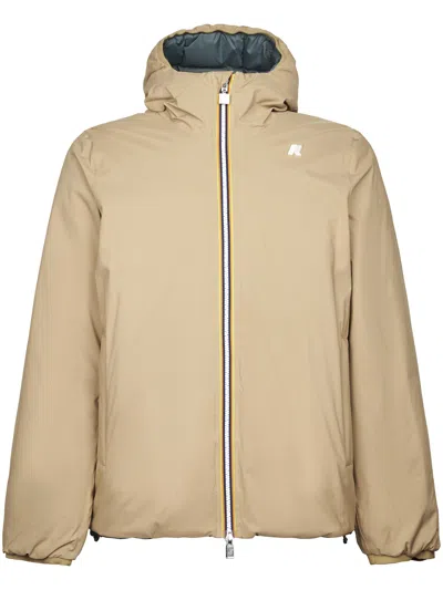 K-way Multicolor Jack St Thermo Double Reversible Down Jacket In Nude
