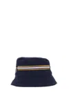 K-way Navy Blue Solid Bucket Hat In Purple
