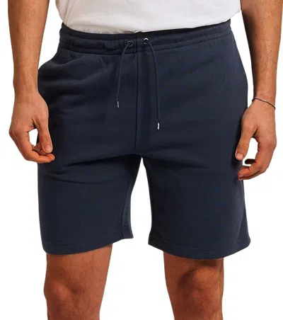 K-way Navy Blue Solid Shorts In Multi