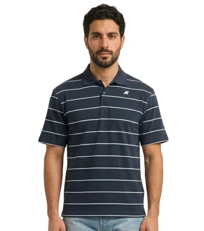 K-way Navy Blue Stripes Polo