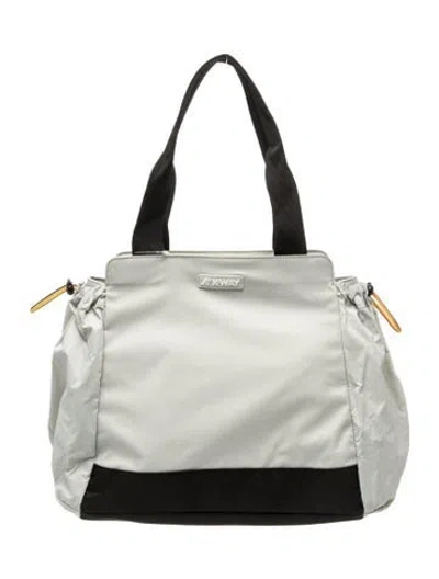 Pre-owned K-way Nylon Shoulder Bag In Gray