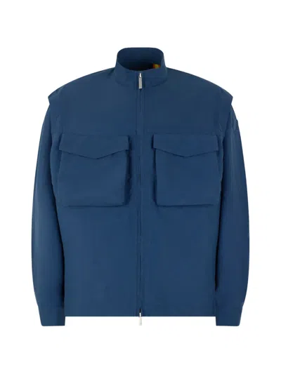 K-way Orian Flap-pocket Zip-up Jacket In Blue