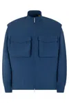 K-way Orian Flap-pocket Zip-up Jacket In Blue