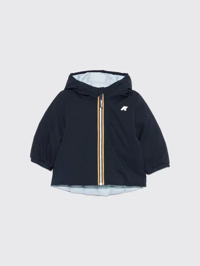 K-way Babies'  P. Jack Reversible And Waterproof Down Jacket For Boys With Hood In Blue