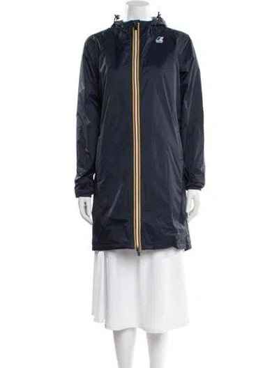 Pre-owned K-way Parka W/ Tags In Blue