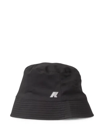 K-way Pascalle Logo-patch Bucket Hat In Black