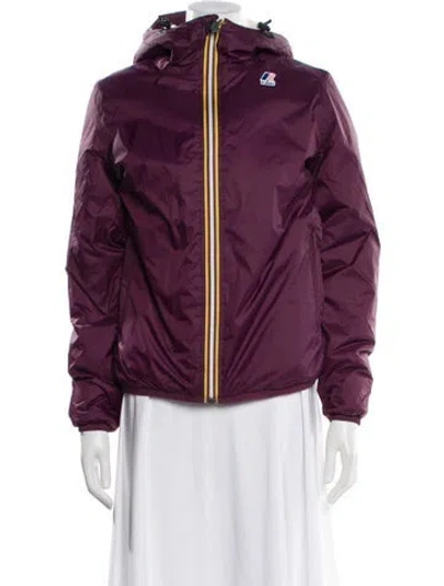 Pre-owned K-way Performance Jacket W/ Tags In Burgundy