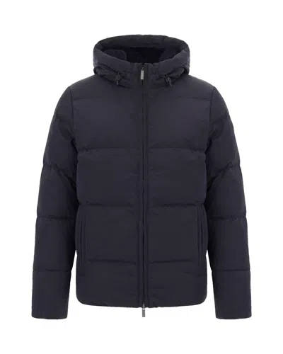 K-way Piumino Shiny Nylon Fur Black Greyish