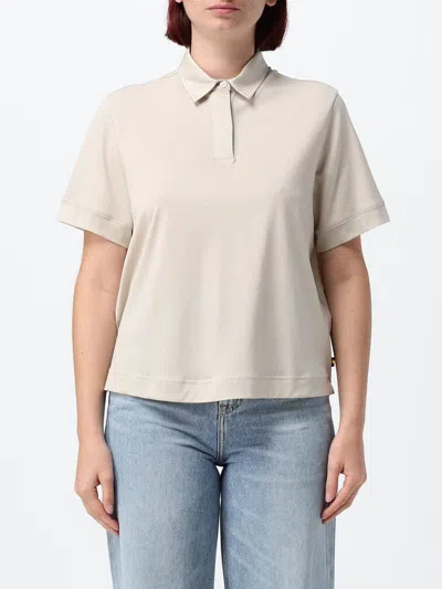 K-way Polo Shirt Woman In Brown