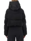 K-way Brien High Collar Padded Regular Coat In Black