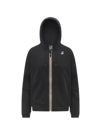 K-way Prosper Zip-up Hoodie In Black