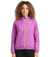 K-way Purple Logo Hood Jacket In Purple